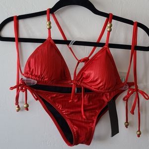 NWT Hurley Teeny Red Bikini